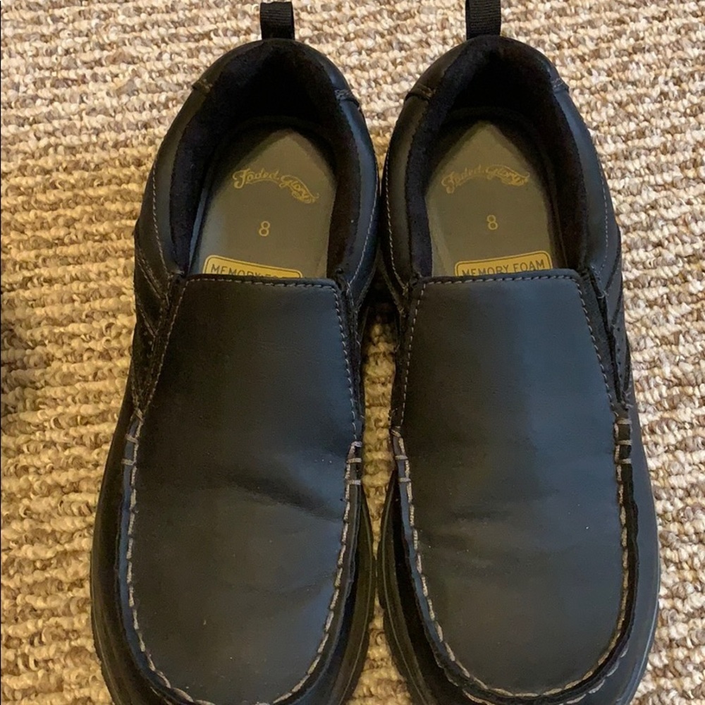 Men’s Faded Glory black memory foam dress shoes